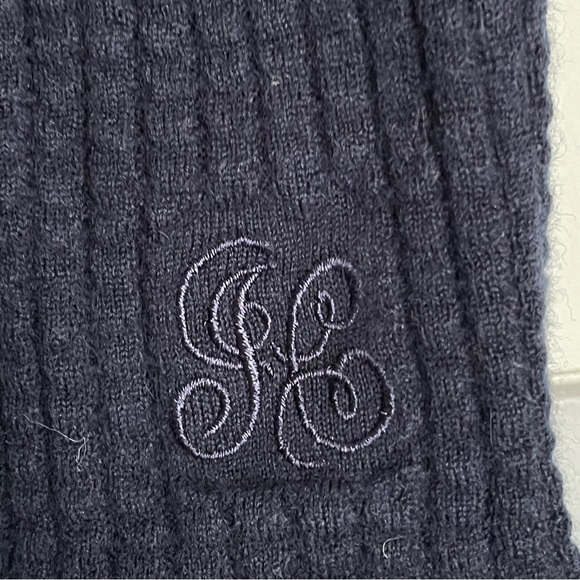 JUICY COUTURE Navy Ribbed Button-Up Cardigan with Ruffles - Picture 5 of 9